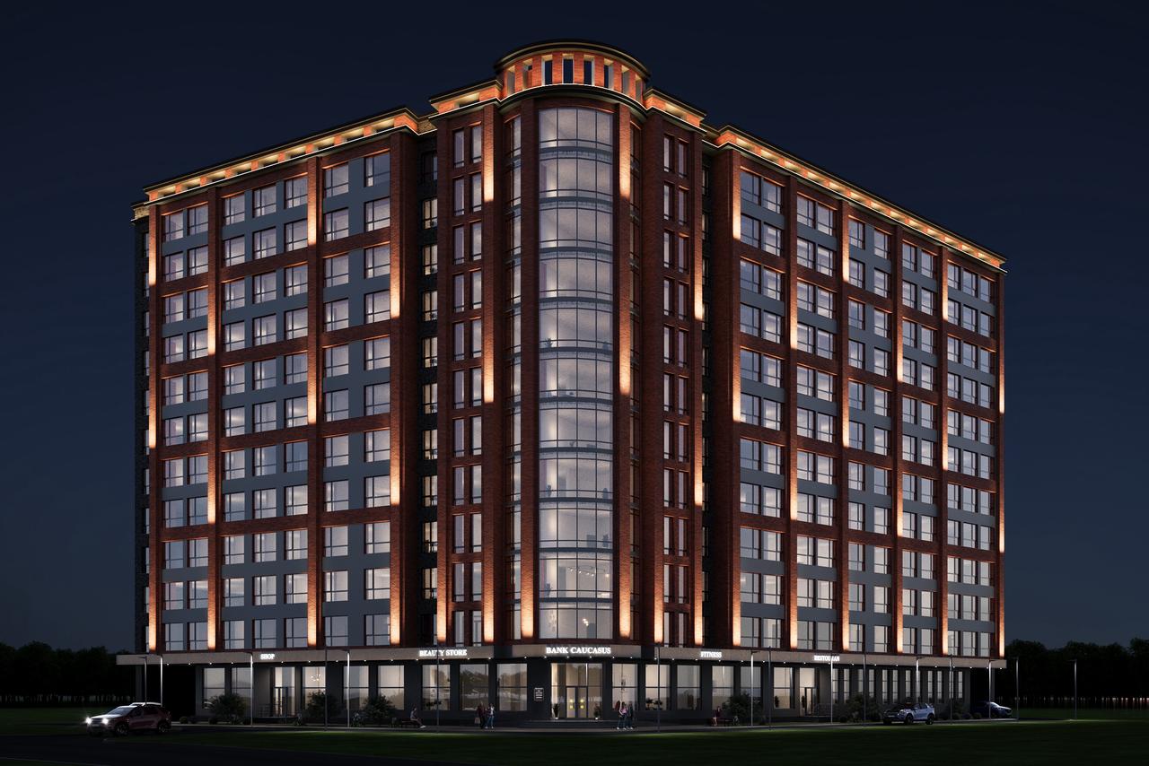 ЖК Центральный — ночной вид фасада