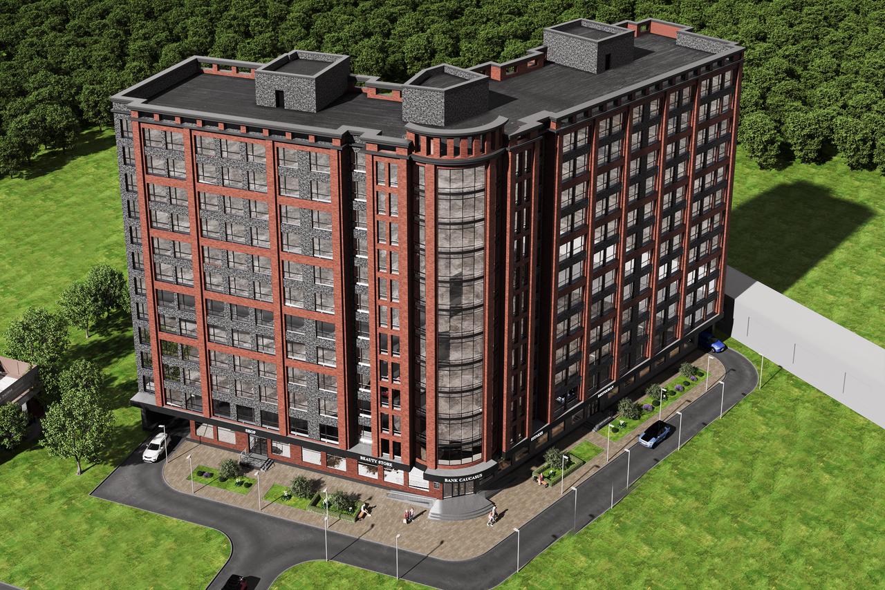 Вид на жилой комплекс с высоты